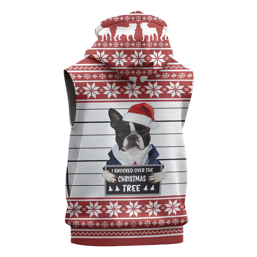 I Knocked Over Yhe Christmas Tree Christmas Christmas Sleeveless Zip Hoodie Xmas Holiday Patterns - undefined