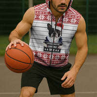I Knocked Over Yhe Christmas Tree Christmas Christmas Sleeveless Zip Hoodie Xmas Holiday Patterns - undefined