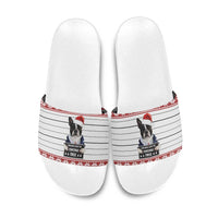 I Knocked Over Yhe Christmas Tree Christmas Christmas Slide Sandals Xmas Holiday Patterns - Wonder Print Shop