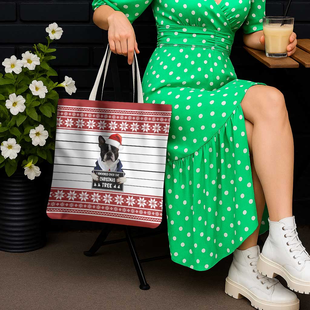 I Knocked Over Yhe Christmas Tree Christmas Christmas Tote Bag Xmas Holiday Patterns - Wonder Print Shop
