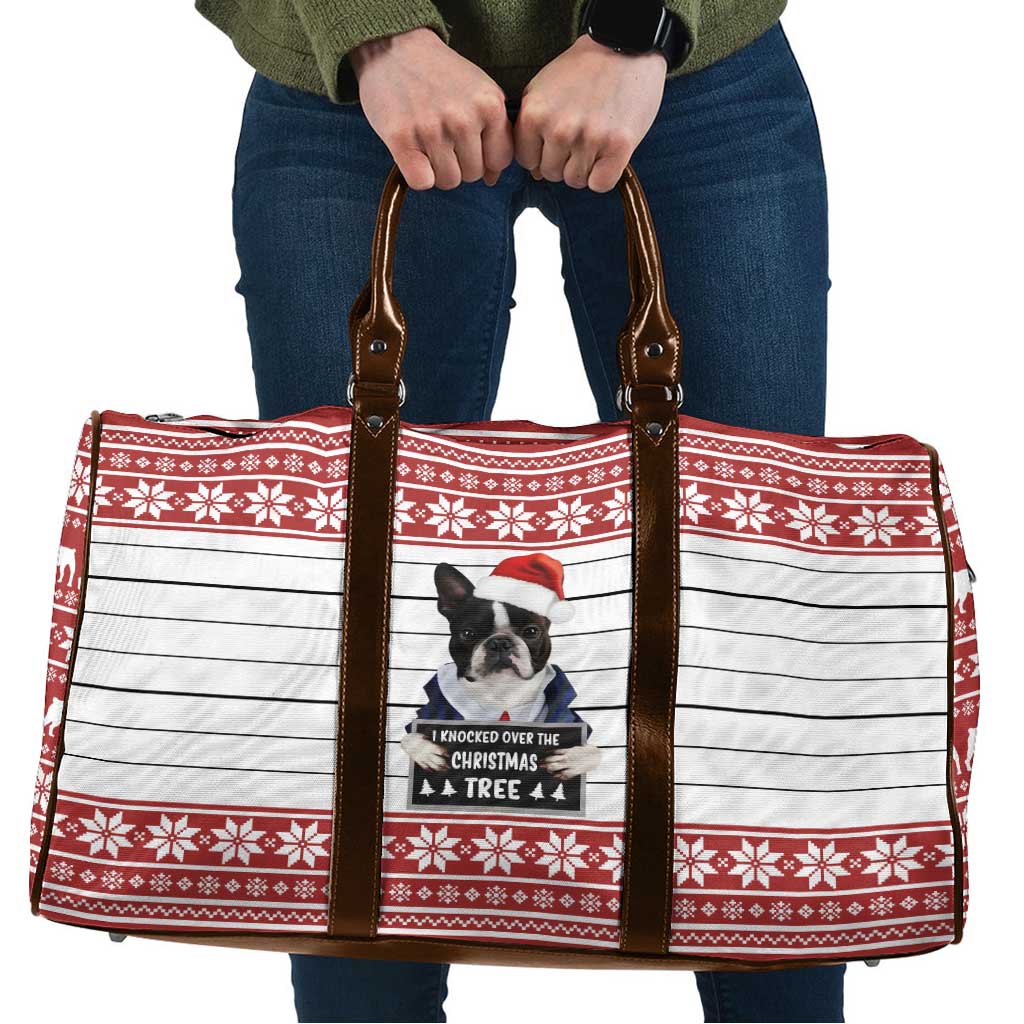 I Knocked Over Yhe Christmas Tree Christmas Christmas Travel Bag Xmas Holiday Patterns - undefined
