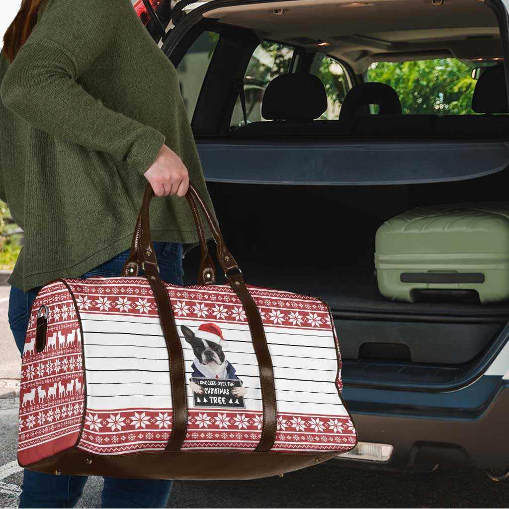 I Knocked Over Yhe Christmas Tree Christmas Christmas Travel Bag Xmas Holiday Patterns - undefined