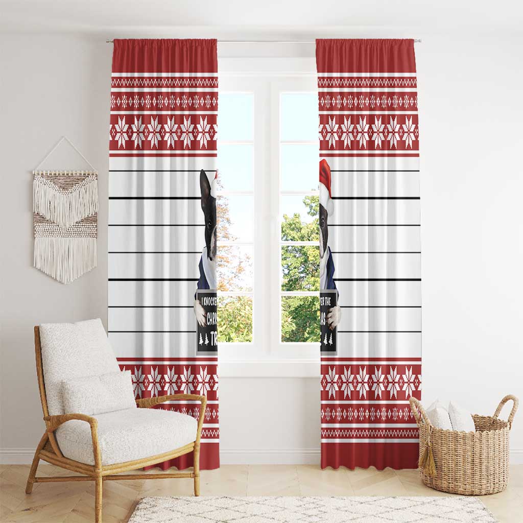 I Knocked Over Yhe Christmas Tree Christmas Christmas Window Curtain Xmas Holiday Patterns - Wonder Print Shop