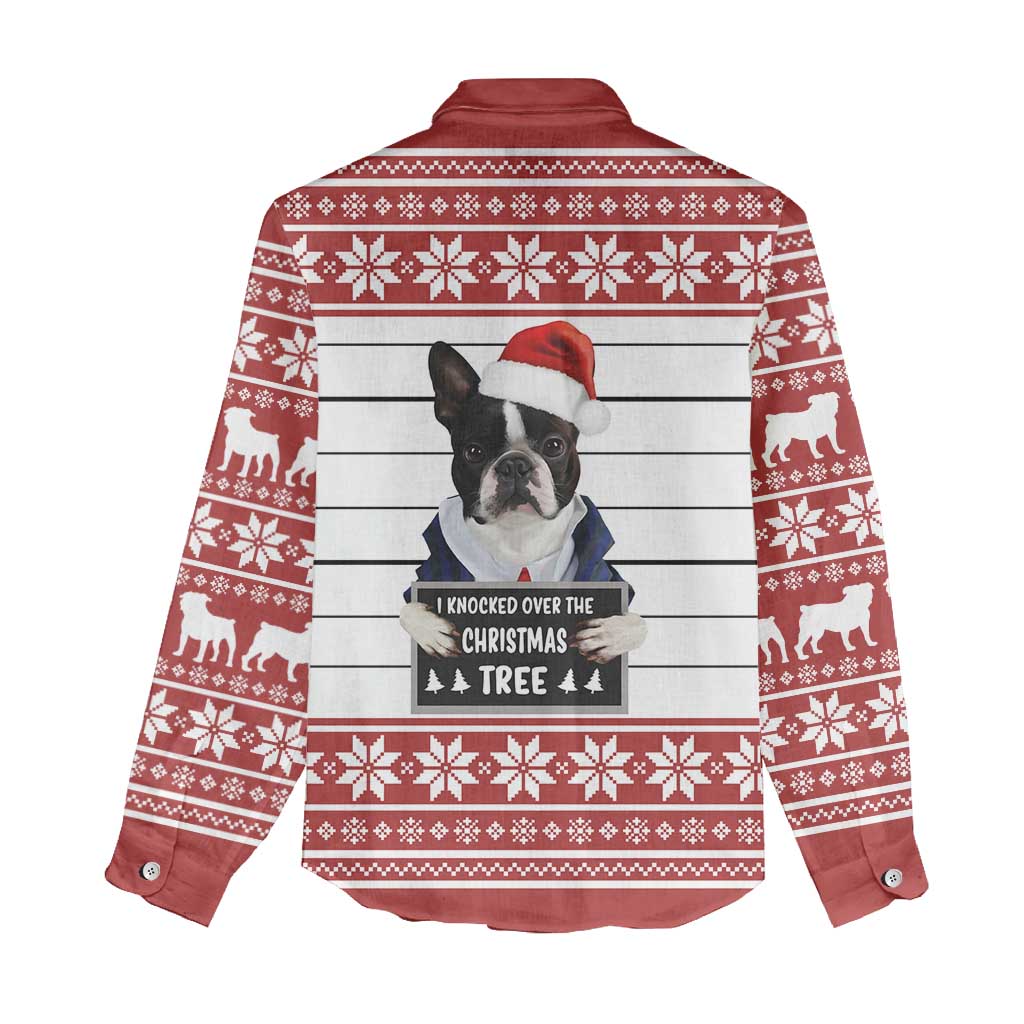 I Knocked Over Yhe Christmas Tree Christmas Christmas Women Casual Shirt Xmas Holiday Patterns - Wonder Print Shop