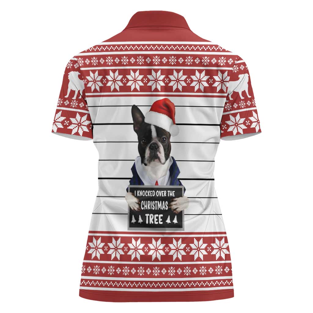 I Knocked Over Yhe Christmas Tree Christmas Christmas Women Polo Shirt Xmas Holiday Patterns - Wonder Print Shop