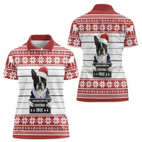 I Knocked Over Yhe Christmas Tree Christmas Christmas Women Polo Shirt Xmas Holiday Patterns - Wonder Print Shop