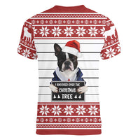 I Knocked Over Yhe Christmas Tree Christmas Christmas Women V-Neck T-Shirt Xmas Holiday Patterns - Wonder Print Shop