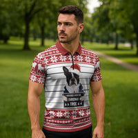 I Knocked Over Yhe Christmas Tree Christmas Christmas Zipper Polo Shirt Xmas Holiday Patterns - Wonder Print Shop
