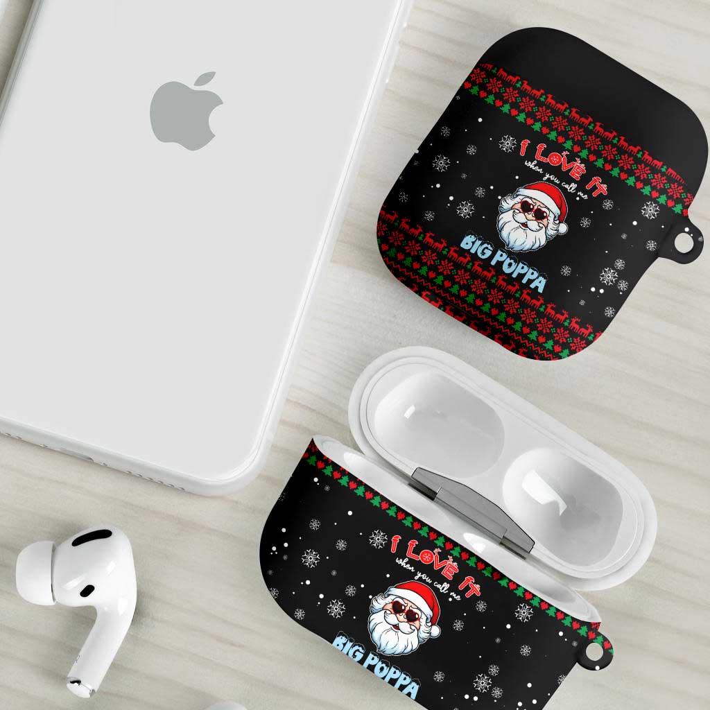 I Love It When You Call Me Big Poppa Christmas Christmas AirPods Case Xmas Holiday Patterns - Wonder Print Shop