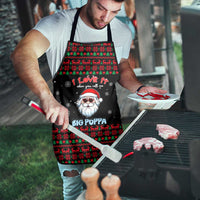 I Love It When You Call Me Big Poppa Christmas Christmas Apron Xmas Holiday Patterns - Wonder Print Shop