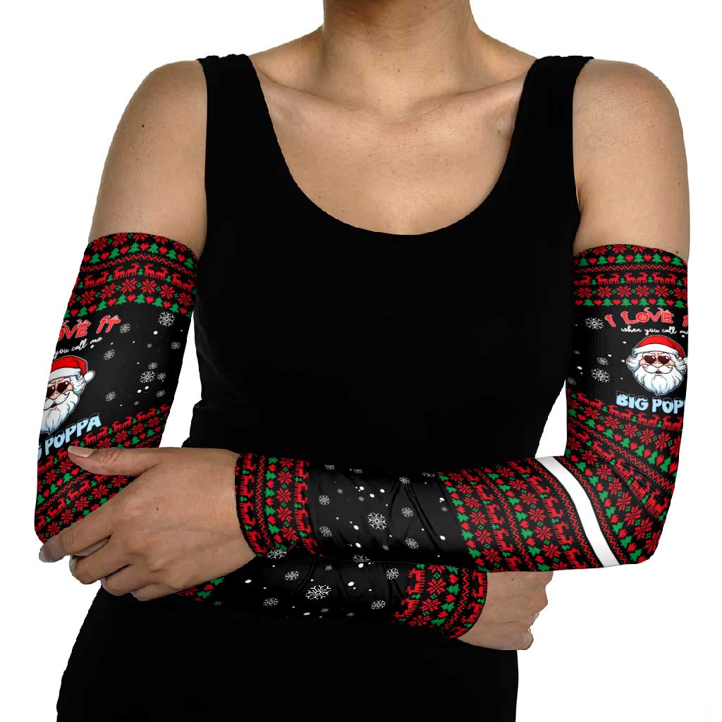 I Love It When You Call Me Big Poppa Christmas Christmas Arm Sleeves Xmas Holiday Patterns - Wonder Print Shop