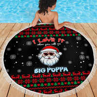 I Love It When You Call Me Big Poppa Christmas Christmas Beach Blanket Xmas Holiday Patterns - Wonder Print Shop