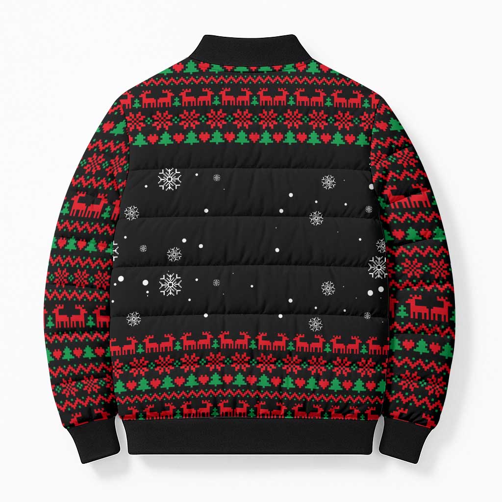I Love It When You Call Me Big Poppa Christmas Christmas Bomber Puffer Jacket Xmas Holiday Patterns - Wonder Print Shop