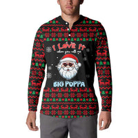 I Love It When You Call Me Big Poppa Christmas Christmas Button Sweatshirt Xmas Holiday Patterns - Wonder Print Shop