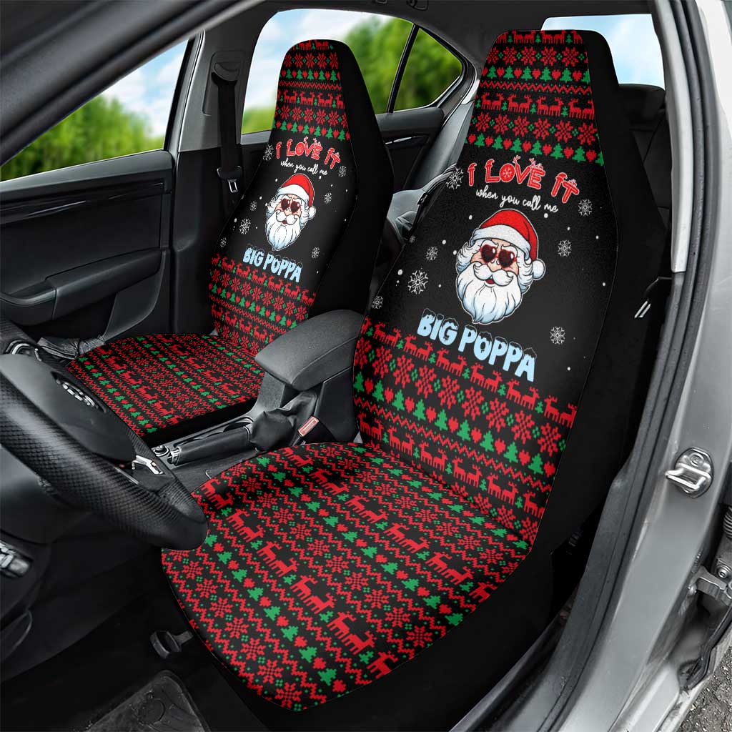 I Love It When You Call Me Big Poppa Christmas Christmas Car Seat Cover Xmas Holiday Patterns - Wonder Print Shop