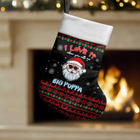I Love It When You Call Me Big Poppa Christmas Christmas Stocking Xmas Holiday Patterns - Wonder Print Shop