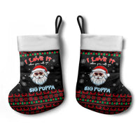 I Love It When You Call Me Big Poppa Christmas Christmas Stocking Xmas Holiday Patterns - Wonder Print Shop