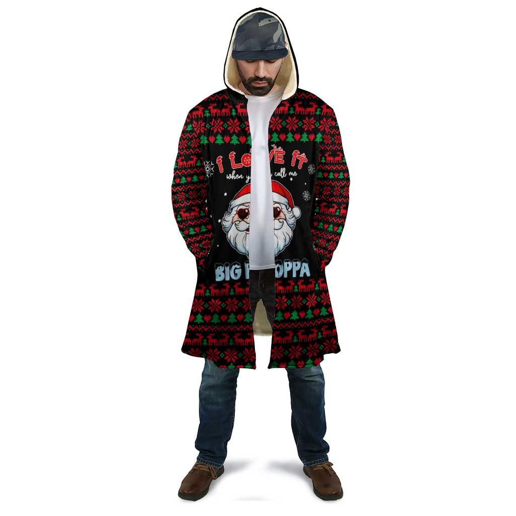 I Love It When You Call Me Big Poppa Christmas Christmas Cloak Xmas Holiday Patterns - Wonder Print Shop