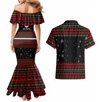 I Love It When You Call Me Big Poppa Christmas Christmas Couples Matching Mermaid Dress and Hawaiian Shirt Xmas Holiday Patterns - Wonder Print Shop