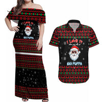 I Love It When You Call Me Big Poppa Christmas Christmas Couples Matching Off Shoulder Maxi Dress and Hawaiian Shirt Xmas Holiday Patterns - Wonder Print Shop
