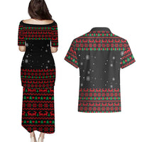I Love It When You Call Me Big Poppa Christmas Christmas Couples Matching Puletasi and Hawaiian Shirt Xmas Holiday Patterns - Wonder Print Shop