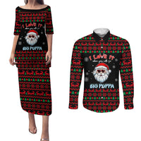 I Love It When You Call Me Big Poppa Christmas Christmas Couples Matching Puletasi and Long Sleeve Button Shirt Xmas Holiday Patterns - Wonder Print Shop