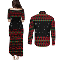 I Love It When You Call Me Big Poppa Christmas Christmas Couples Matching Puletasi and Long Sleeve Button Shirt Xmas Holiday Patterns - Wonder Print Shop