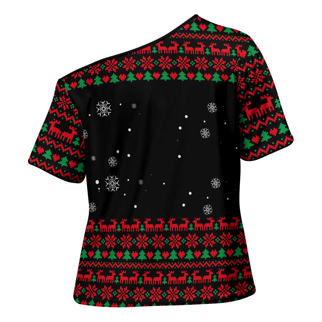 I Love It When You Call Me Big Poppa Christmas Christmas Cross Shoulder Shirt Xmas Holiday Patterns - Wonder Print Shop