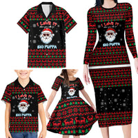 I Love It When You Call Me Big Poppa Christmas Christmas Family Matching Long Sleeve Bodycon Dress and Hawaiian Shirt Xmas Holiday Patterns - Wonder Print Shop