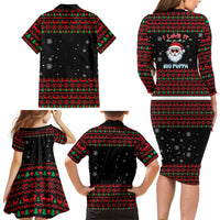 I Love It When You Call Me Big Poppa Christmas Christmas Family Matching Long Sleeve Bodycon Dress and Hawaiian Shirt Xmas Holiday Patterns - Wonder Print Shop