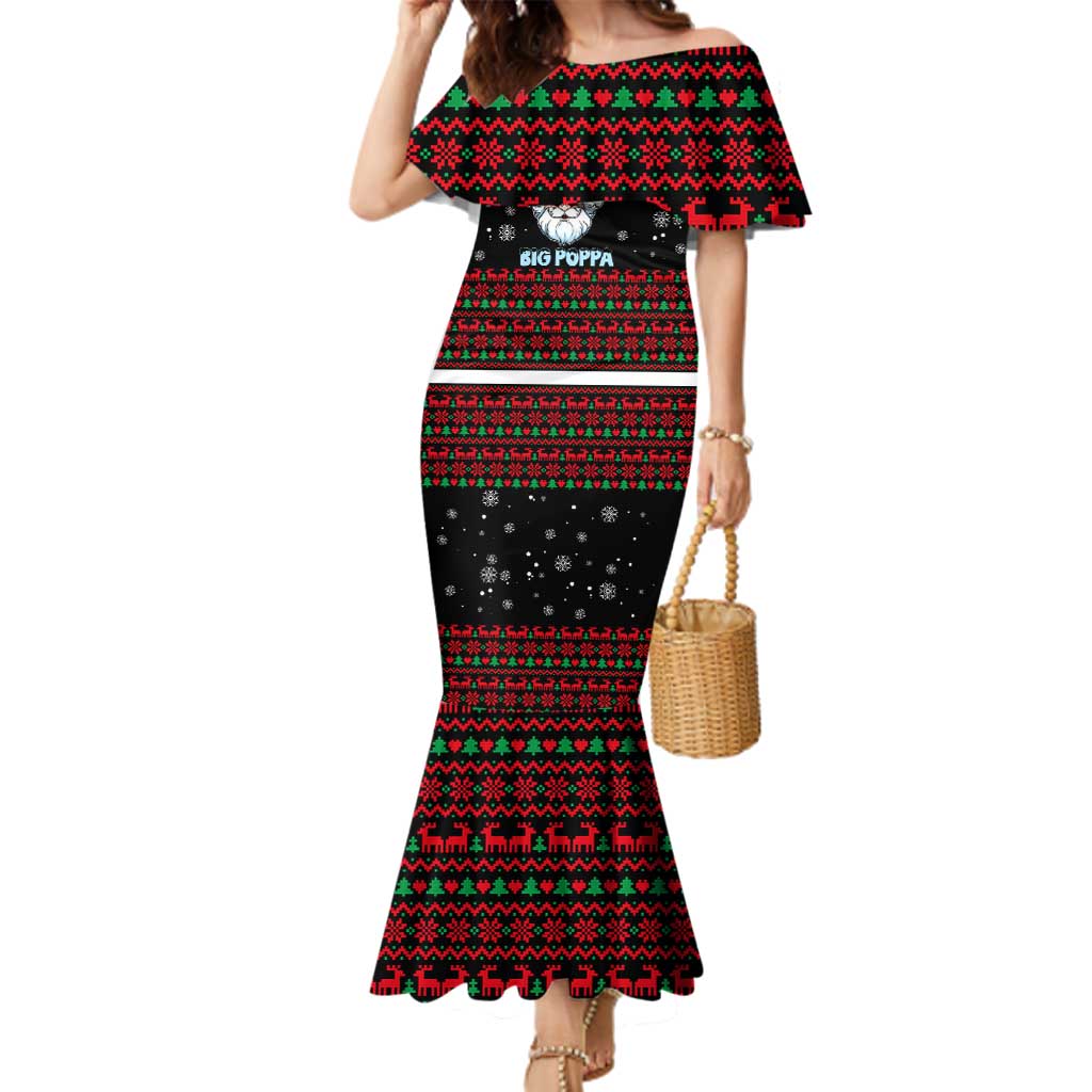 I Love It When You Call Me Big Poppa Christmas Christmas Family Matching Mermaid Dress and Hawaiian Shirt Xmas Holiday Patterns - Wonder Print Shop