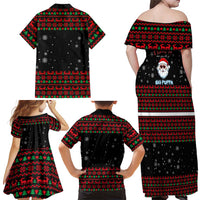 I Love It When You Call Me Big Poppa Christmas Christmas Family Matching Off Shoulder Maxi Dress and Hawaiian Shirt Xmas Holiday Patterns - Wonder Print Shop
