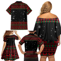 I Love It When You Call Me Big Poppa Christmas Christmas Family Matching Off Shoulder Short Dress and Hawaiian Shirt Xmas Holiday Patterns - Wonder Print Shop