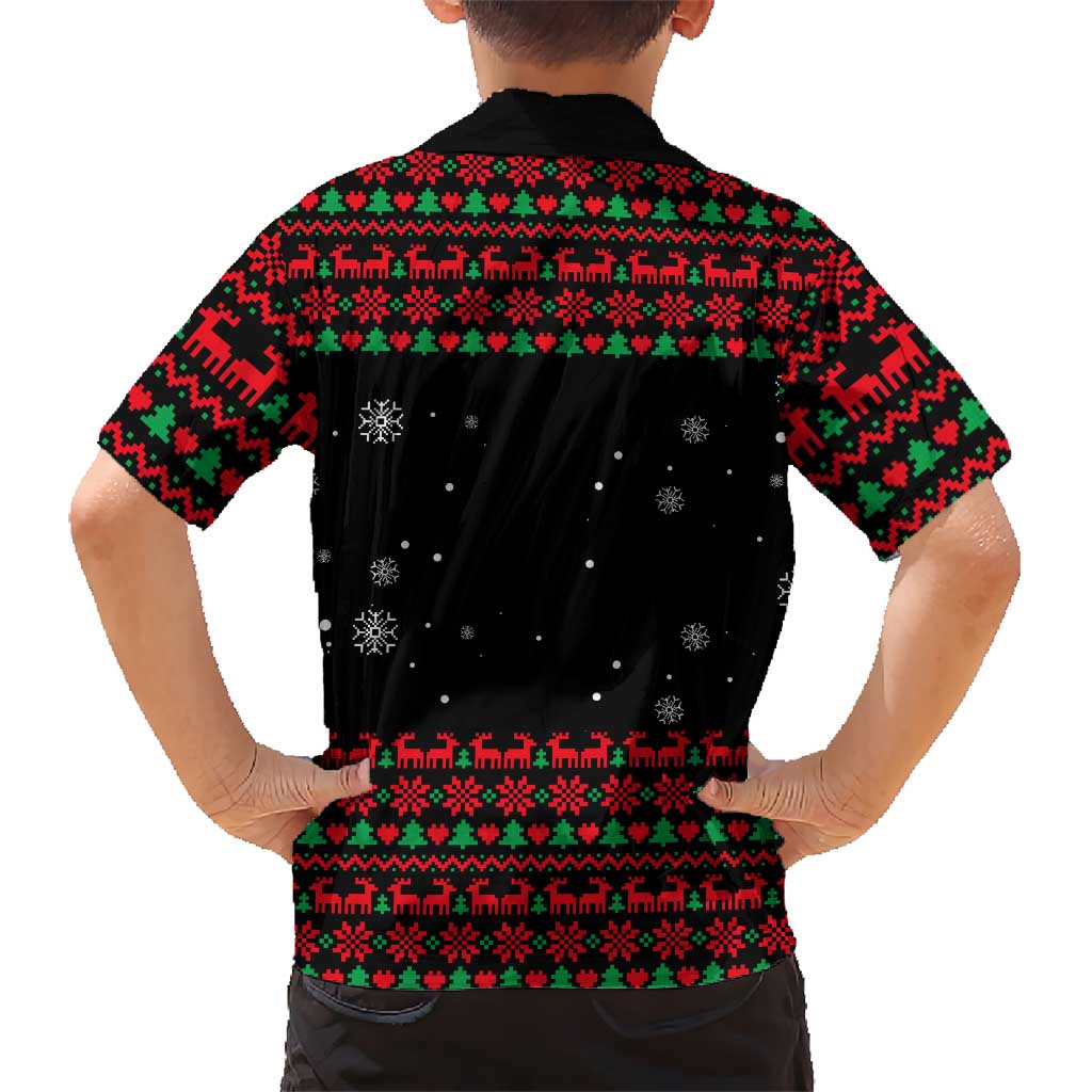 I Love It When You Call Me Big Poppa Christmas Christmas Family Matching Short Sleeve Bodycon Dress and Hawaiian Shirt Xmas Holiday Patterns - Wonder Print Shop