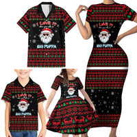 I Love It When You Call Me Big Poppa Christmas Christmas Family Matching Short Sleeve Bodycon Dress and Hawaiian Shirt Xmas Holiday Patterns - Wonder Print Shop