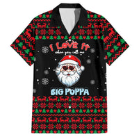 I Love It When You Call Me Big Poppa Christmas Christmas Family Matching Short Sleeve Bodycon Dress and Hawaiian Shirt Xmas Holiday Patterns - Wonder Print Shop