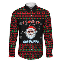 I Love It When You Call Me Big Poppa Christmas Christmas Family Matching Short Sleeve Bodycon Dress and Hawaiian Shirt Xmas Holiday Patterns - Wonder Print Shop