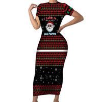 I Love It When You Call Me Big Poppa Christmas Christmas Family Matching Short Sleeve Bodycon Dress and Hawaiian Shirt Xmas Holiday Patterns - Wonder Print Shop