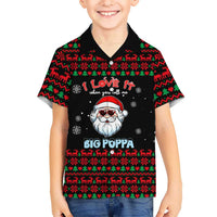 I Love It When You Call Me Big Poppa Christmas Christmas Family Matching Short Sleeve Bodycon Dress and Hawaiian Shirt Xmas Holiday Patterns - Wonder Print Shop