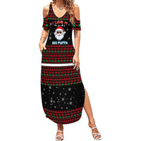 I Love It When You Call Me Big Poppa Christmas Christmas Family Matching Summer Maxi Dress and Hawaiian Shirt Xmas Holiday Patterns - Wonder Print Shop