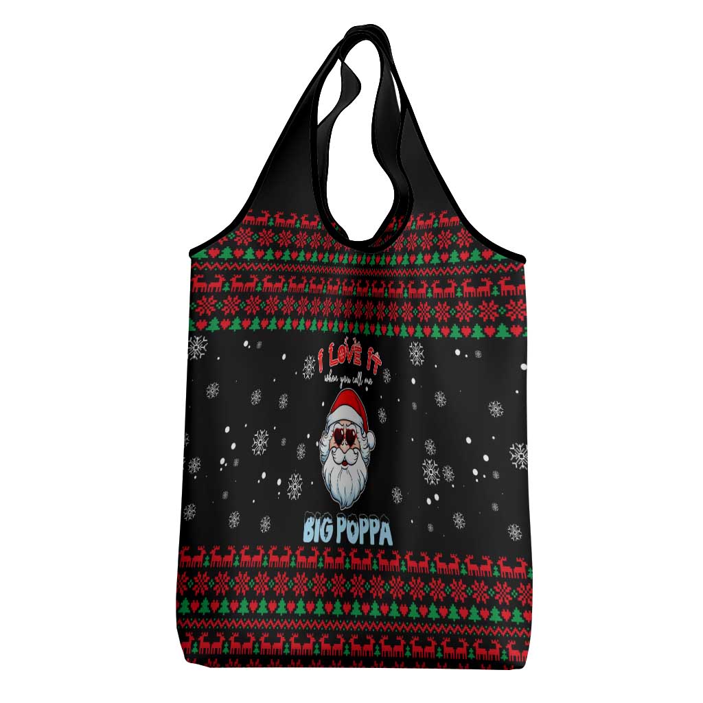 I Love It When You Call Me Big Poppa Christmas Christmas Grocery Bag Xmas Holiday Patterns - Wonder Print Shop