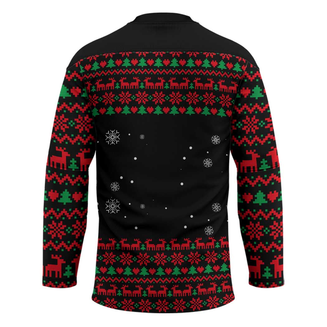I Love It When You Call Me Big Poppa Christmas Christmas Hockey Jersey Xmas Holiday Patterns - Wonder Print Shop