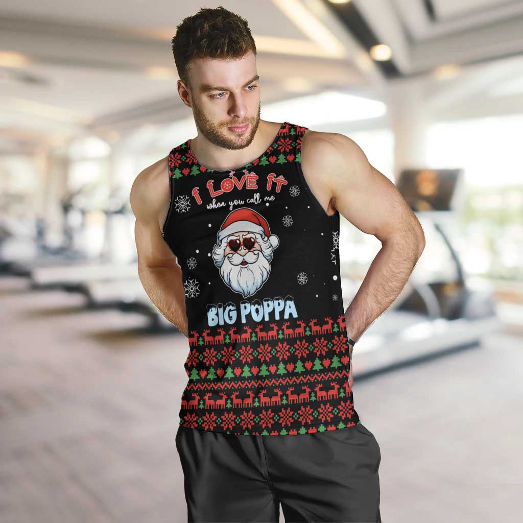I Love It When You Call Me Big Poppa Christmas Christmas Men Tank Top Xmas Holiday Patterns - Wonder Print Shop