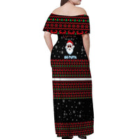 I Love It When You Call Me Big Poppa Christmas Christmas Off Shoulder Maxi Dress Xmas Holiday Patterns - Wonder Print Shop
