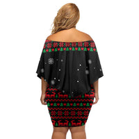 I Love It When You Call Me Big Poppa Christmas Christmas Off Shoulder Short Dress Xmas Holiday Patterns - Wonder Print Shop