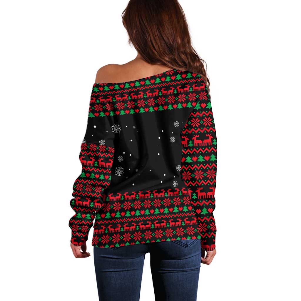 I Love It When You Call Me Big Poppa Christmas Christmas Off Shoulder Sweater Xmas Holiday Patterns - Wonder Print Shop
