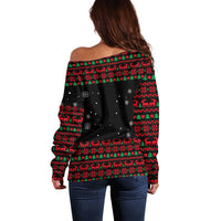 I Love It When You Call Me Big Poppa Christmas Christmas Off Shoulder Sweater Xmas Holiday Patterns - Wonder Print Shop