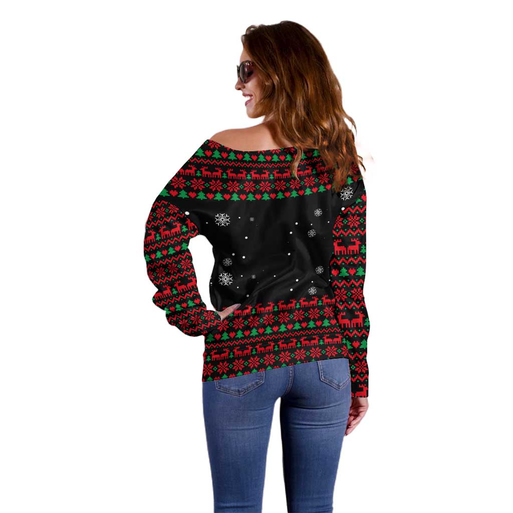 I Love It When You Call Me Big Poppa Christmas Christmas Off Shoulder Sweater Xmas Holiday Patterns - Wonder Print Shop