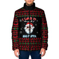 I Love It When You Call Me Big Poppa Christmas Christmas Padded Jacket Xmas Holiday Patterns - Wonder Print Shop