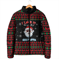 I Love It When You Call Me Big Poppa Christmas Christmas Padded Jacket Xmas Holiday Patterns - Wonder Print Shop